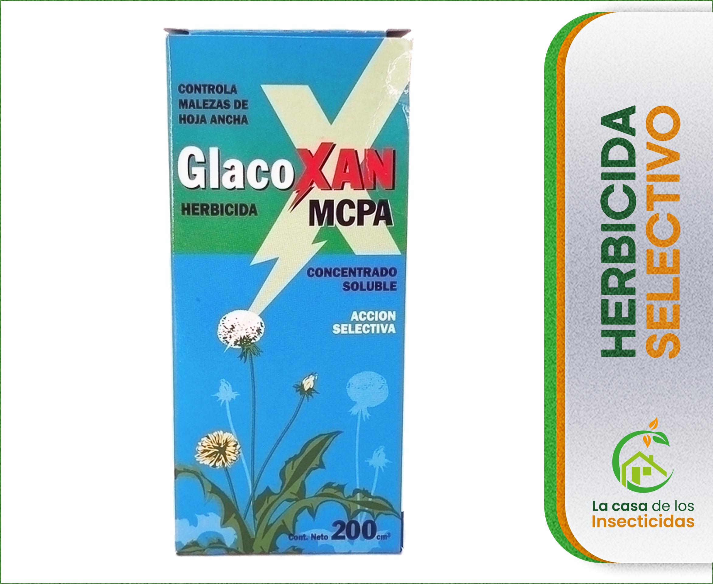 Glacoxan MCPA Herbicida Selectivo Control de Malezas 250cc